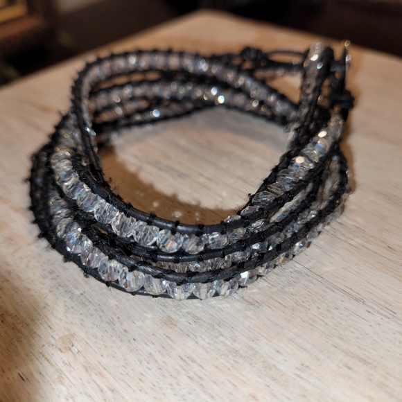 RARE-Vintage❤️✅️ Victoria Emerson-Natural Stone Wrap around bracelet & necklace - Picture 5 of 5